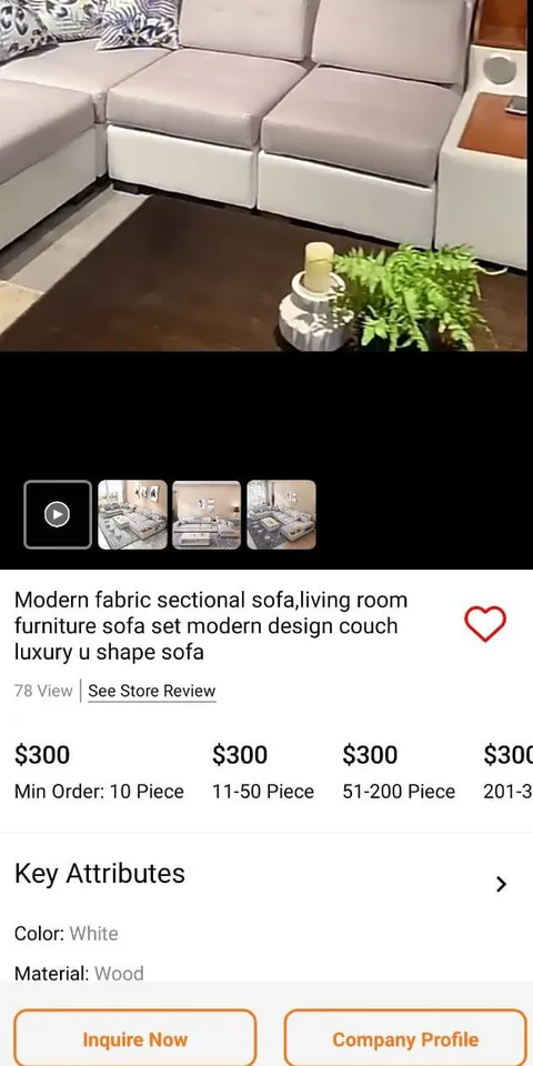 Alibaba Clone mobile app screen 5