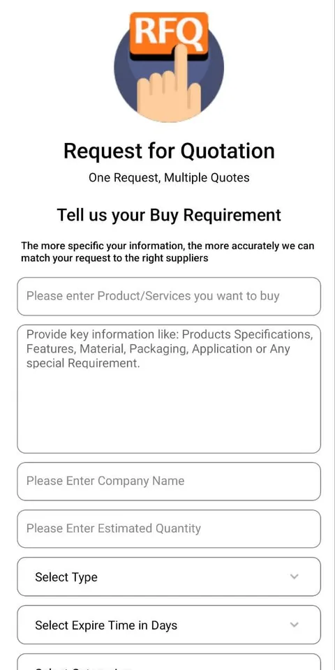 Alibaba Clone mobile app screen 9