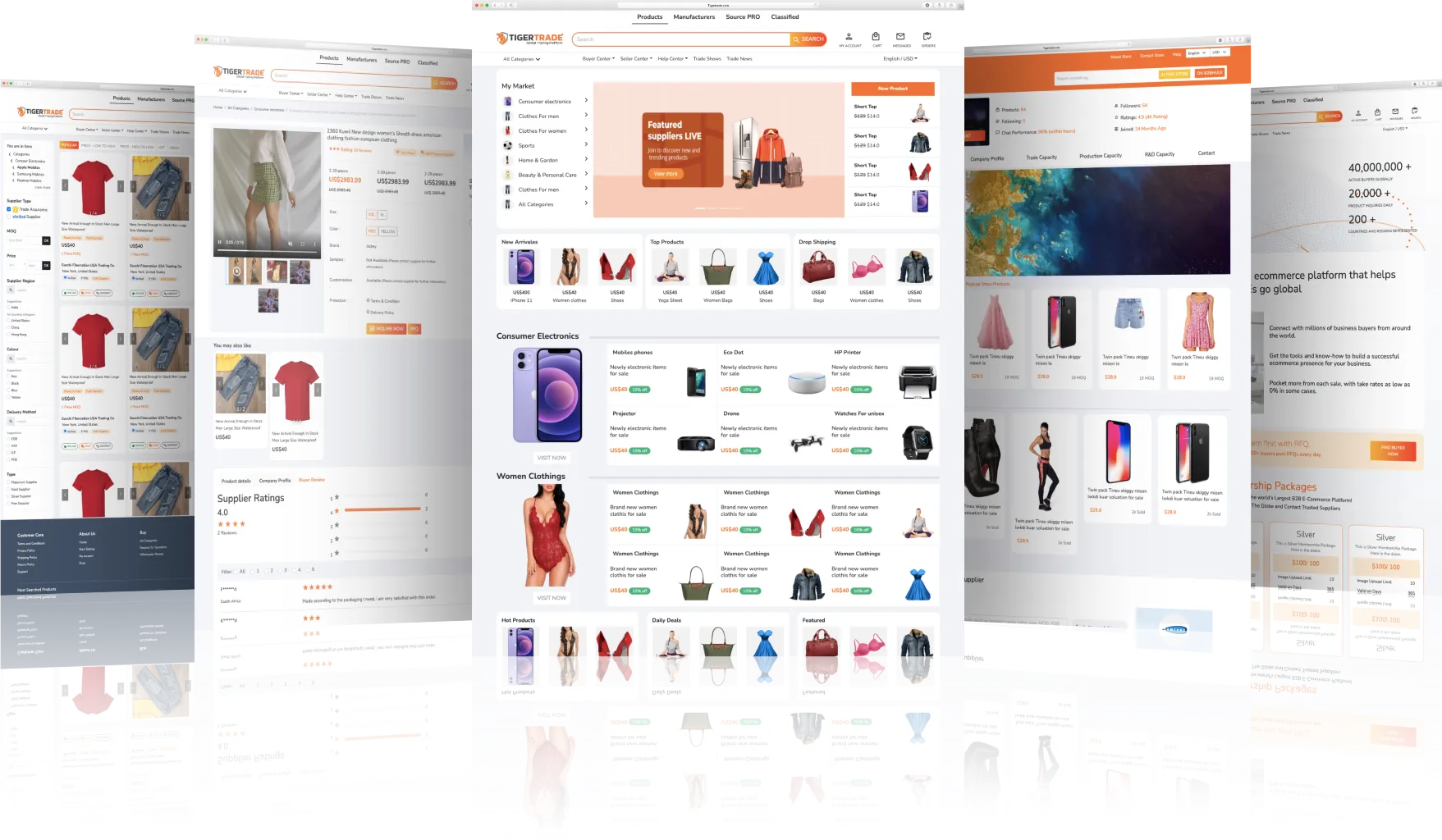 Alibaba clone script — full platform preview