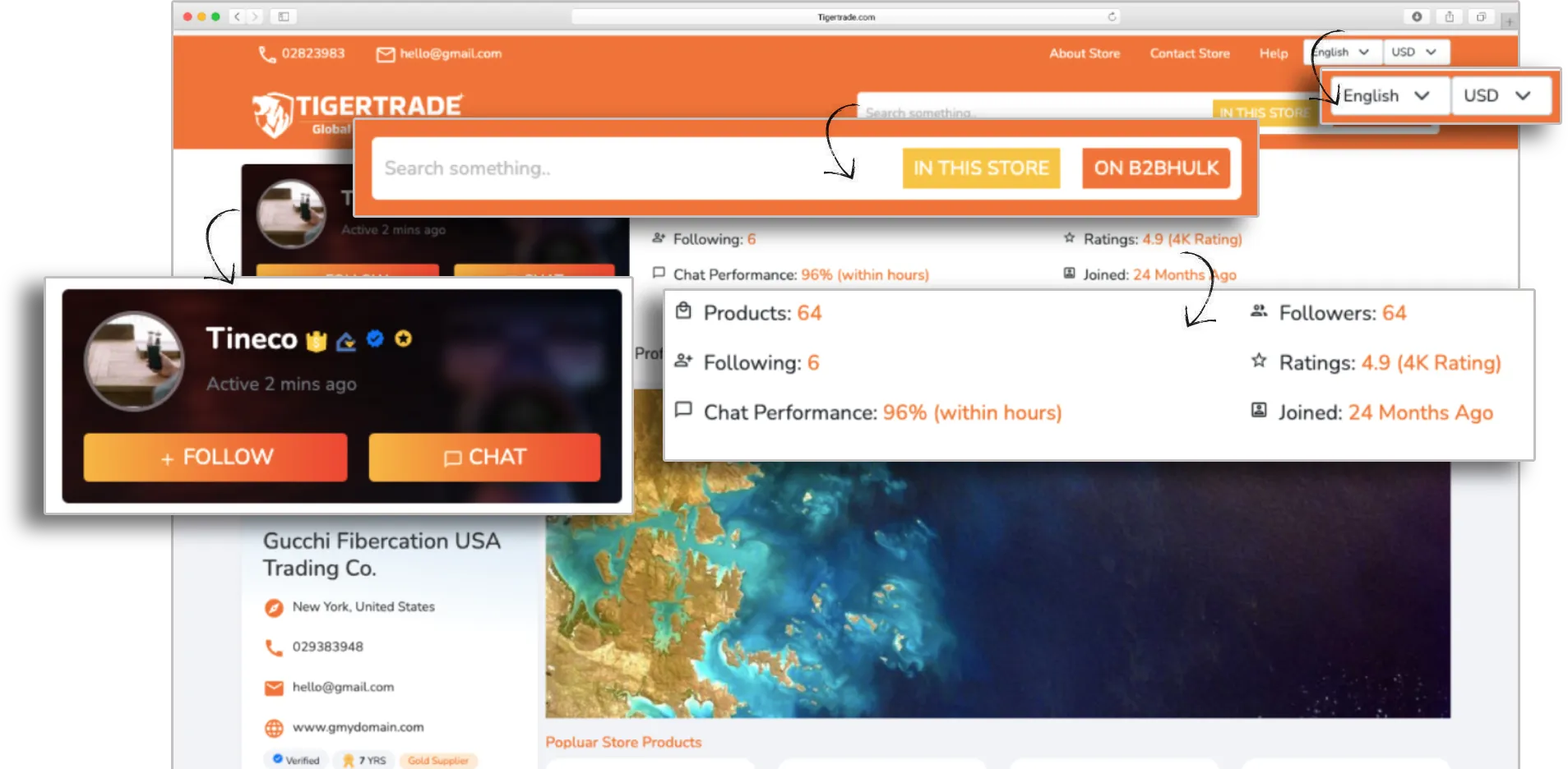 User Store Micro Website with Advanced Features